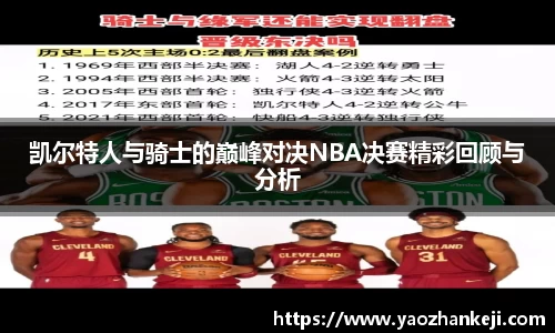凯尔特人与骑士的巅峰对决NBA决赛精彩回顾与分析